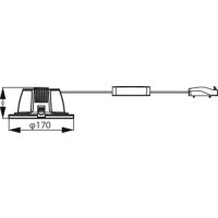 DN070B LED12/840 12W 220-240V D150 RD EU