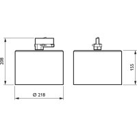 DN470T LED20S/840 PSU D22H16 3C WH