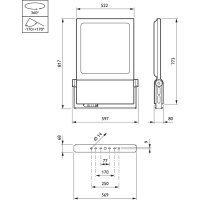 BVP651 LED500-4S/740 OFA52 ALU PSU