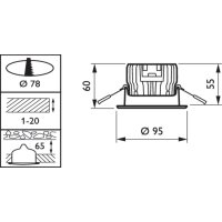 RS140B LED6-32-/830 PSR PI6 WH