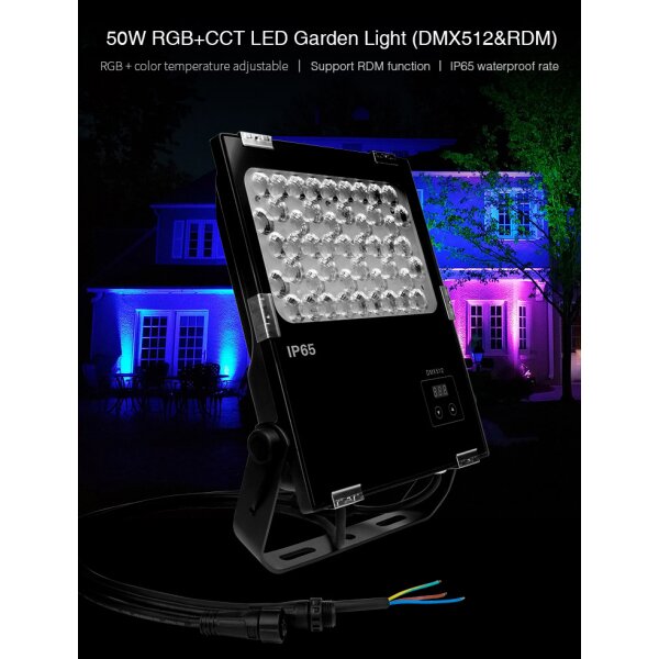 Fluter DMX512 50W RGB+CCT Garden light