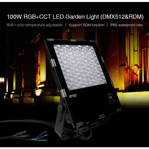 Fluter DMX512 100W RGB+CCT Garden light