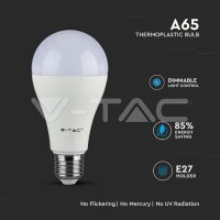 17W A65 LED PLASTIC BULB WITH SAMSUNG CHIP 6400K E27 DIMMABLE