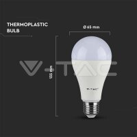 17W A65 LED PLASTIC BULB WITH SAMSUNG CHIP 4000K E27 DIMMABLE