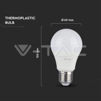 A60-E27-12W-PLASTIC BULB-DIMMABLE-LED BY SAMSUNG-6400K