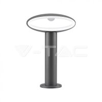 9W-LED BOLLARD LAMP WITH LAP SHADE-DARK GREY BODY-IP54-3000K