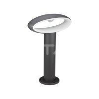 9W-LED BOLLARD LAMP WITH LAP SHADE-DARK GREY BODY-IP54-4000K