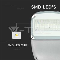 50W-LED SOLAR STREETLIGHT-WHITE BODY-LED BY SAMSUNG-6000K