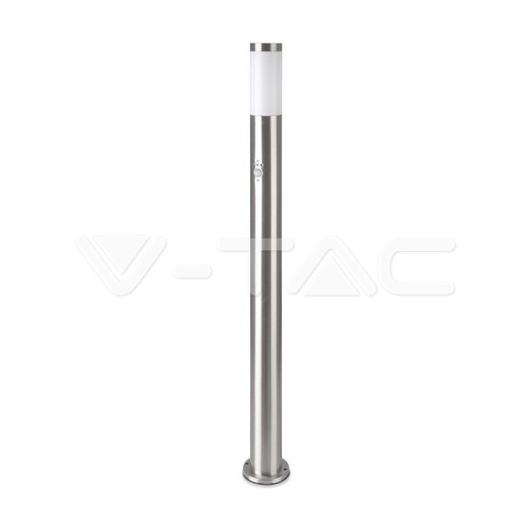 BOLLARD LAMP WITH WIR SENSOR & STAINLESS STEEL BODY-IP44-SATIN NICKEL