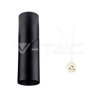 GU10-SURFACE MOUNTED FITTING-BLACK-H 197MM