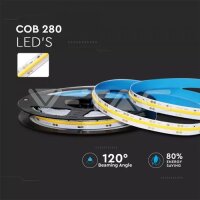 LED 280 COB IP20-3000K 10W DC24V 800LM/M