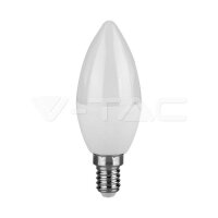 4.5W LED PLASTIC CANDLE BULB 6500K E14 6PCS/PACK