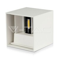12W-WALL LAMP WITH BRIDGELUX CHIP 3000K WHITE SQUARE
