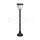 LED SOLAR LAWN LAMP CCT:3IN1 MATT BLACK BODY