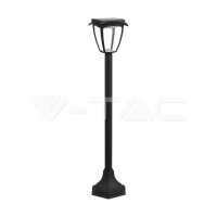 LED SOLAR LAWN LAMP 3000K+6000K MATT BLACK BODY