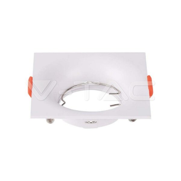 GU10-FITTING SQUARE-WHITE 88x88x40mm