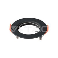 GU10 FITTING PLASTIC ROUND-BLACK 81x40mm 2PCS PACK