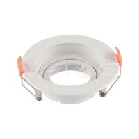 GU10 FITTING PLASTIC ROUND-WHITE 102x42mm MOV