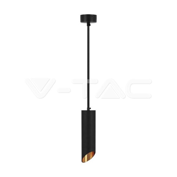1xGU10 HANGING PENDANT BLACK D:55x200MM