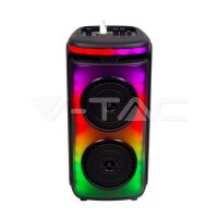 400W RECHARGEABLE SPEAKER WITH 1 WIRED MICROPHONE-RF...