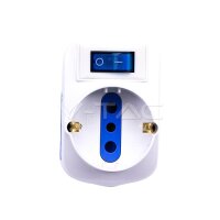 Adapttatore Spina 16A 2 Prese 2P+T 10/16A Bipasso + 1...