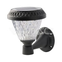 LED SOLAR WALL LIGHT WITH RF CONTROL CCT:3IN1 BLACK BODY...