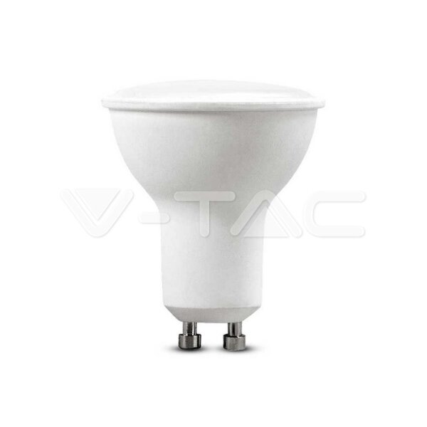 4.5W SMD WHITE PLASTIC SPOTLIGHT-MILKY COVER 3000K GU10 110`D 6PCS/PACK