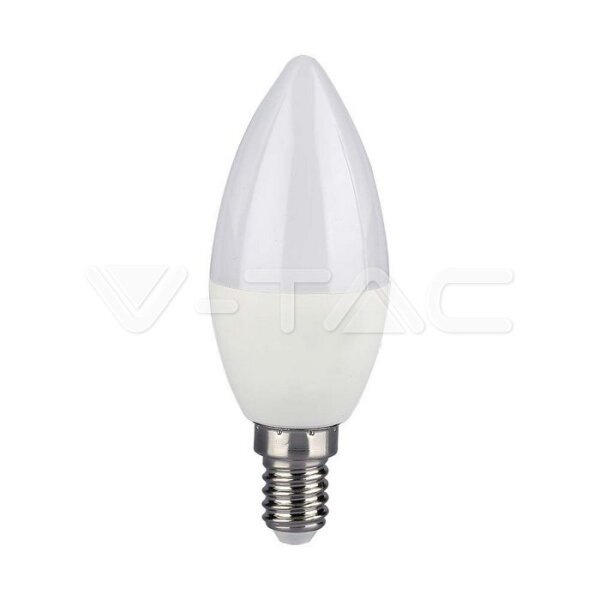 4.5W CANDLE BULB COMPATIBLE WITH AMAZON ALEXA AND GOOGLE HOME RGB+WW-CW E14