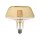 8W T180 LED FLAMENT BULB AMBER GLASS 1800K E27