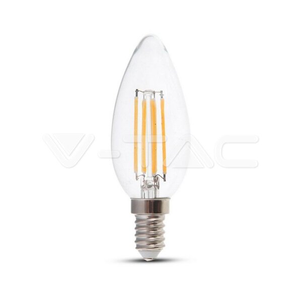 4W LED CANDLE FILAMENT BULB 3000K E14