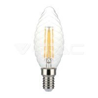 4W LED TWISTED CANDLE FILAMENT BULB 3000K E14 DIMMABLE
