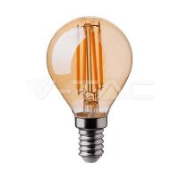 4W P45 FILAMENT BULB AMBER COVER 2200K E14