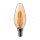 4W CANDLE FILAMENT BULB AMBER COVER 2200K E14