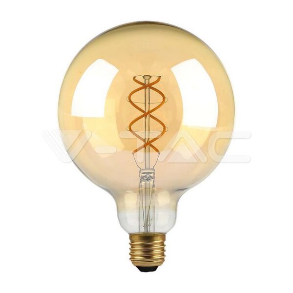 4.8W G125 FILAMENT BULB 1800K AMBER GLASS