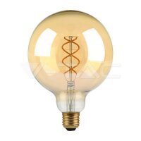 4.8W G125 FILAMENT BULB 1800K AMBER GLASS