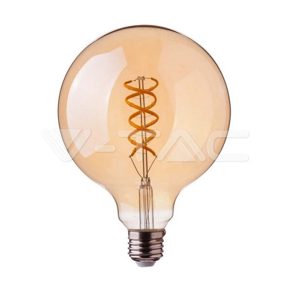 4.8W G95 FILAMENT BULB 1800K AMBER GLASS