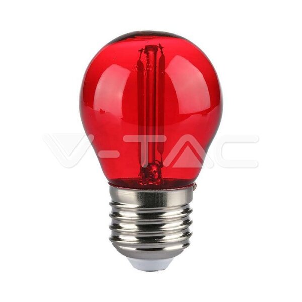 2W G45 LED RED COLOR FILAMENT BULB E27