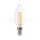 6W CANDLE FILAMENT BULB-CLEAR COVER 3000K E14