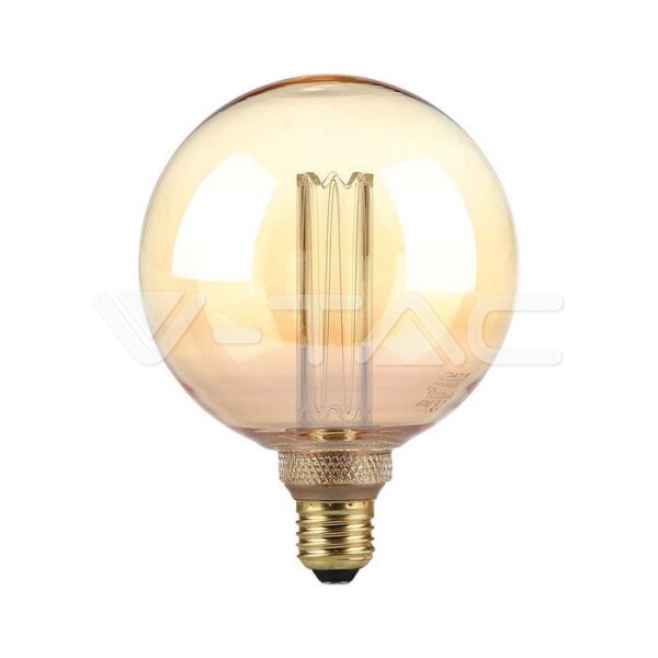 4W G125 LED ART FILAMENT BULB-AMBER GLASS 1800K E27