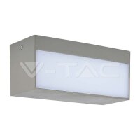 12W LED UP/DOWN OUTDOOR SOFT LIGHT-LARGE 3000K GREY BODY