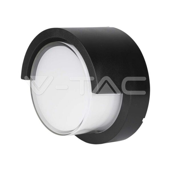 12W LED WALL LIGHT 3000K,BLACK -ROUND