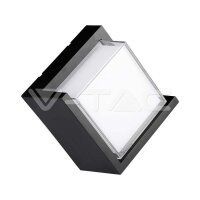 12W LED WALL LIGHT 4000K,BLACK -SQUARE