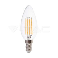 5.5W CANDLE FILAMENT BULB-CLEAR COVER COLORCODE:3000K E14