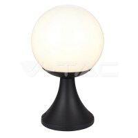 STAND LAMP(1*E27)-MATT BLACK-OPAL PLASTI C BALL