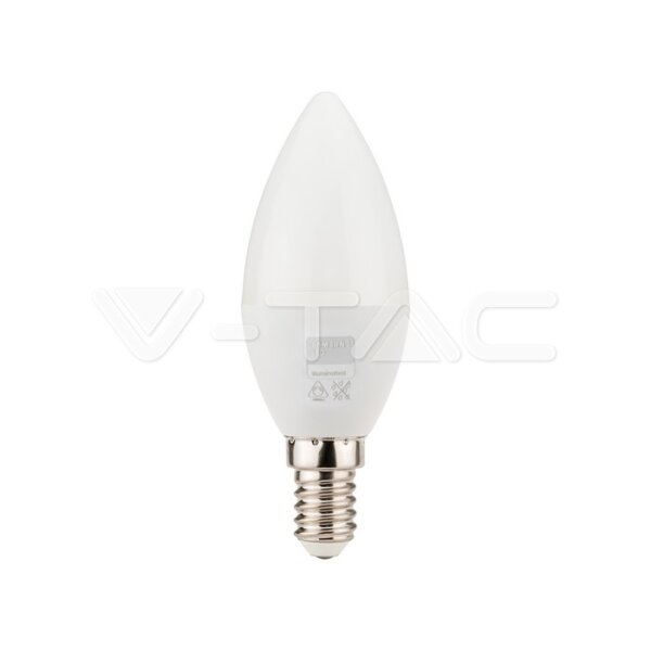 5.5W LED CANDLE BULB WITH SAMSUNG CHIP COLORCODE:3000K E14 DIMMABLE