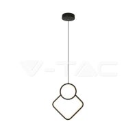 12W-LED METAL HANGING LAMP-280*1800MM-BLACK BODY-3000K