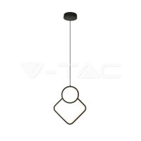 12W-LED METAL HANGING LAMP-280*1800-BLACK BODY-4000K