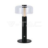 LED TABLE LAMP-1800mAH BATTERY (D150*300)  3IN1 BLACK BODY