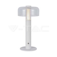 LED TABLE LAMP-1800mAH BATTERY (D150*300)  3IN1 WHITE BODY