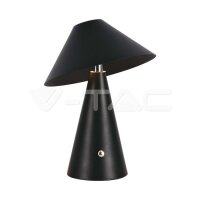LED TABLE LAMP-1800mAH BATTERY (D180*240)  3IN1 BLACK BODY